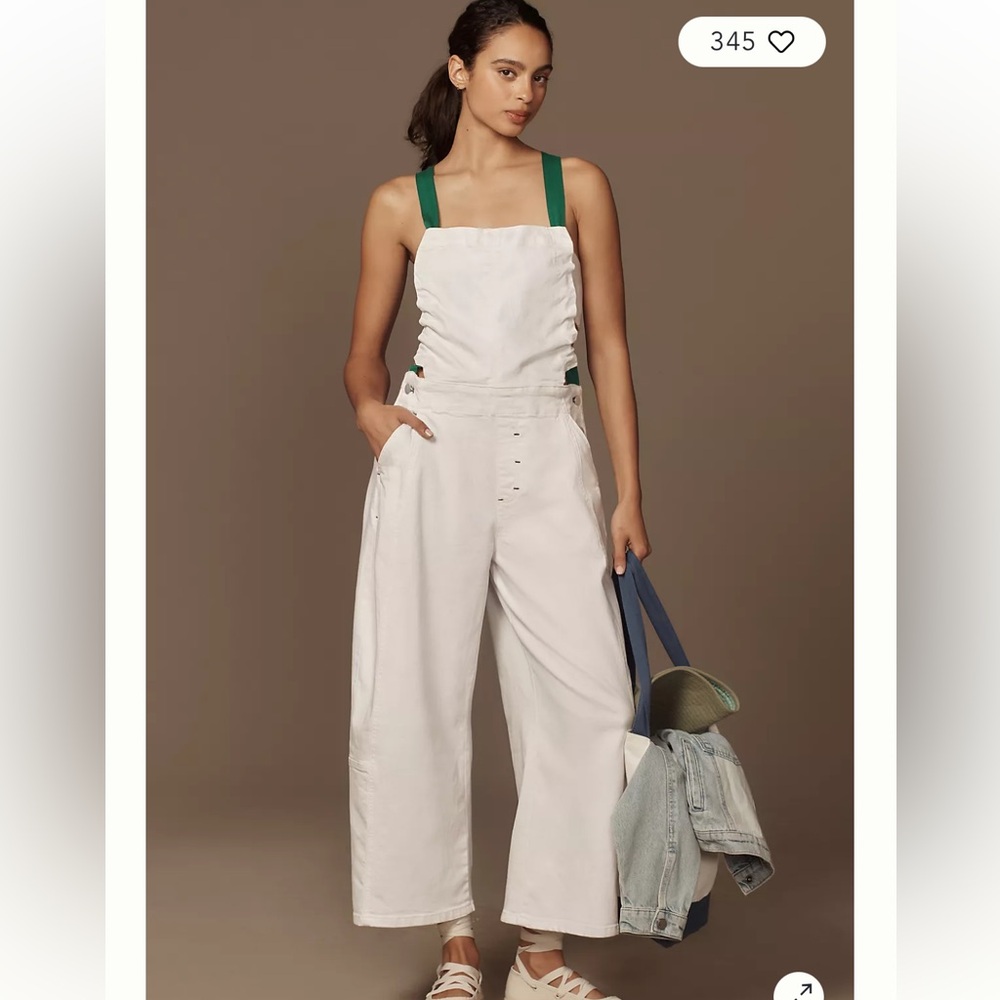 Anthropologie Pilcro Heritage Curve Barrel Overalls NEW